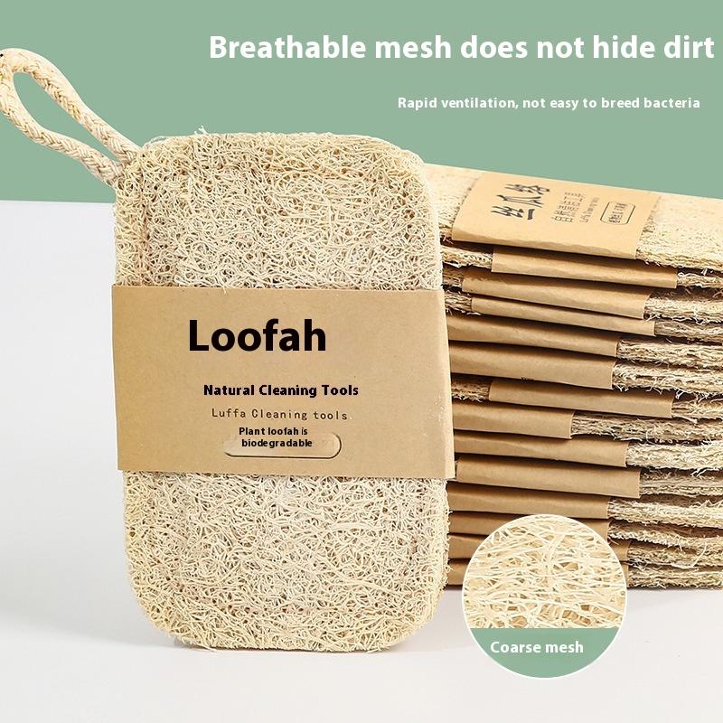 Dish Brush Bamboo - 천연 수세미 스크럽 패드 6개 재사용