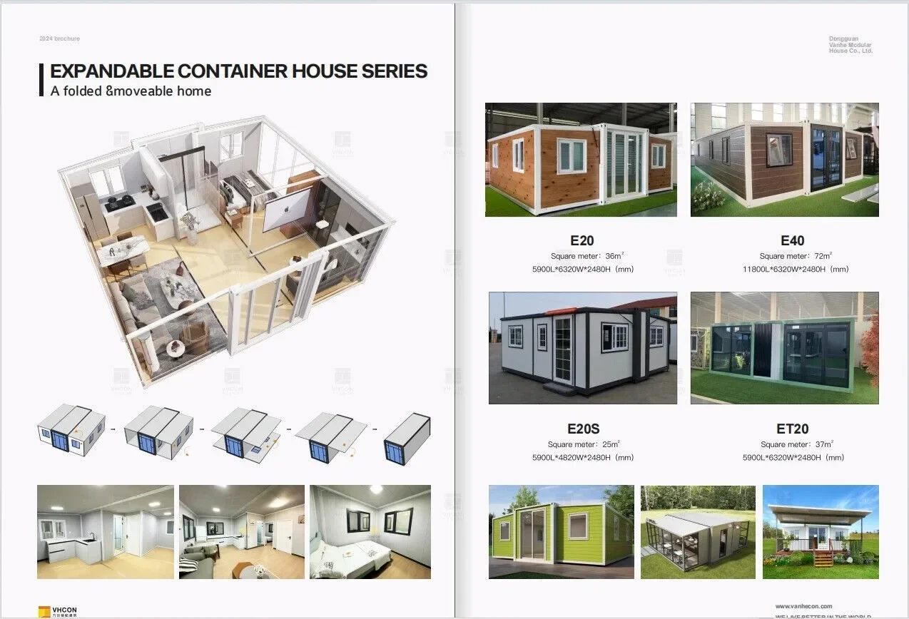 Sustainable Living House - 맞춤형 조립식 접이식 카페 확장형 컨테이너