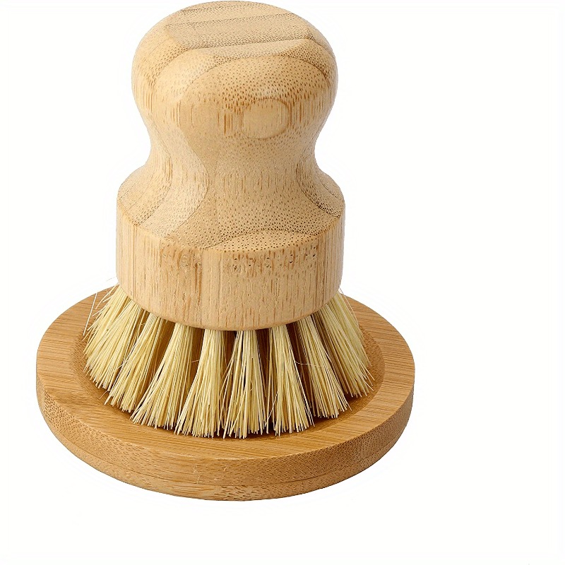 Dish Brush Bamboo - 대나무 설거지 브러쉬 비누 받침대 주방