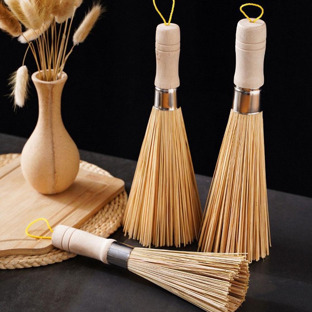 천연 대나무 냄비 브러쉬 긴 손잡이 웍 세척 브러쉬 접 - Dish Brush Bamboo 리뷰 및 가격