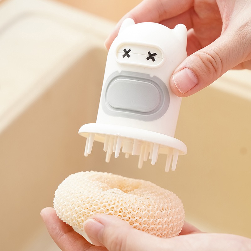 주방 만화 캐릭터 프레스형 세척솔 (자동 세제 주입 기 - Dish Brush Bamboo 리뷰 및 가격