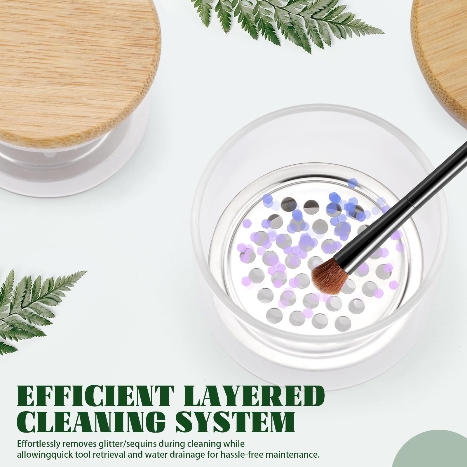 네일 아트 브러쉬 세척 컵 네일 브러쉬 클리너 뚜껑 있 - Dish Brush Bamboo 리뷰 및 가격