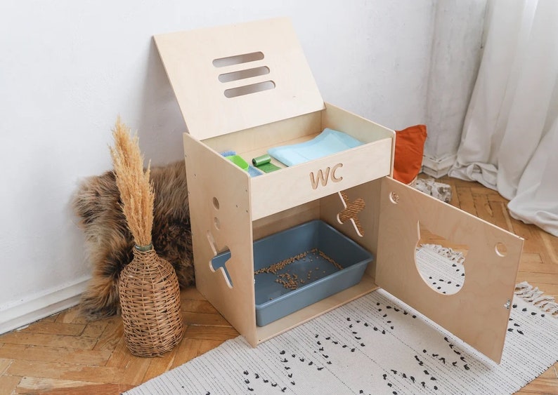 우아한 대나무 고양이 집 화장실 문이 있는 지속 가능한 - Sustainable Living House 리뷰 및 가격