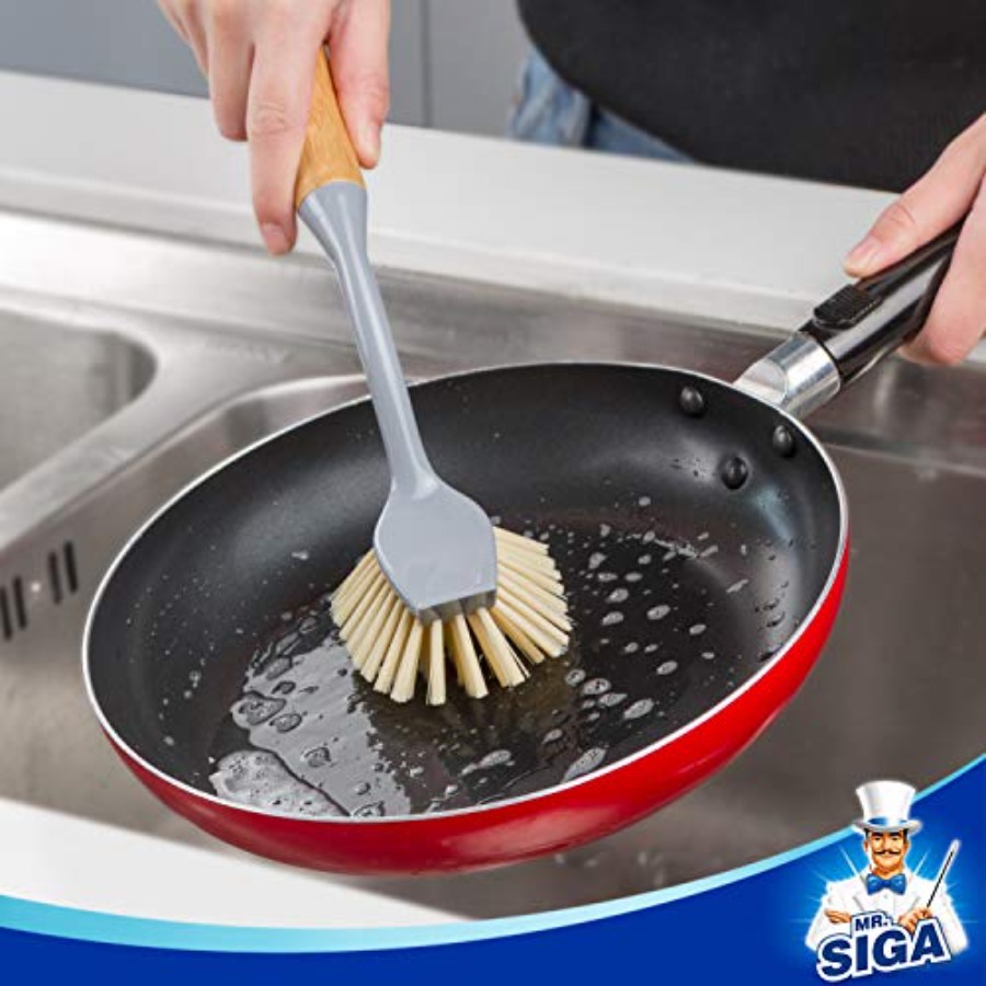 대나무 손잡이가 있는 접시 세척 브러시, 스크레이퍼 내 - Dish Brush Bamboo 리뷰 및 가격