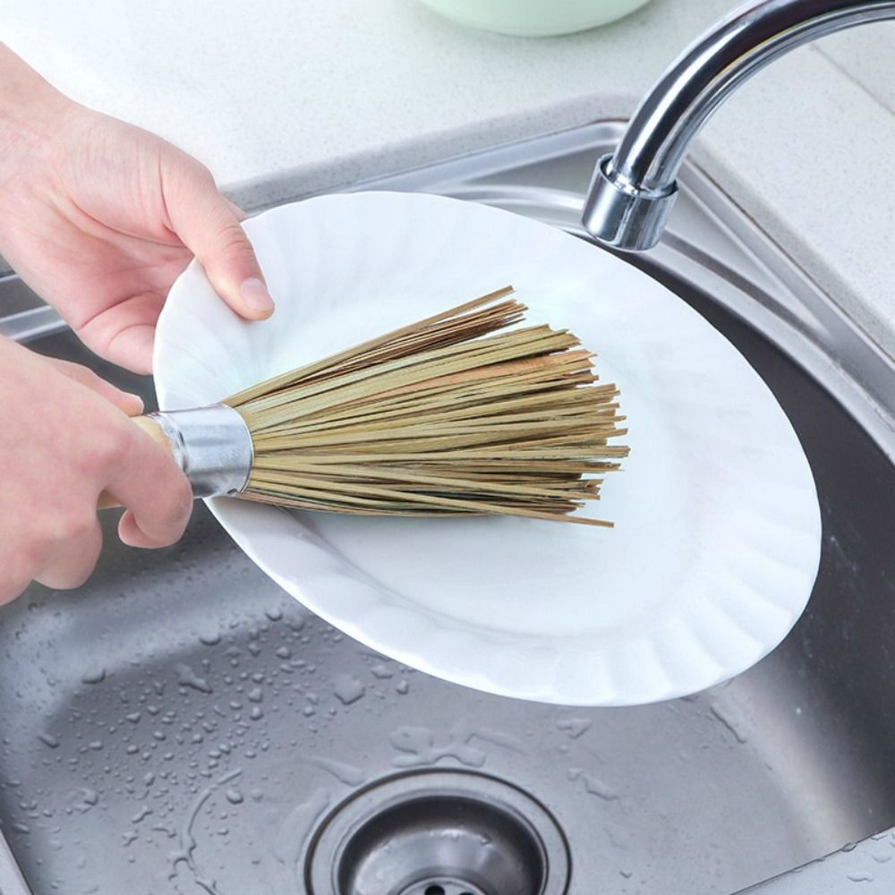 전통적인 천연 대나무 내구성 있는 웍 브러쉬 냄비 팬  - Dish Brush Bamboo 리뷰 및 가격